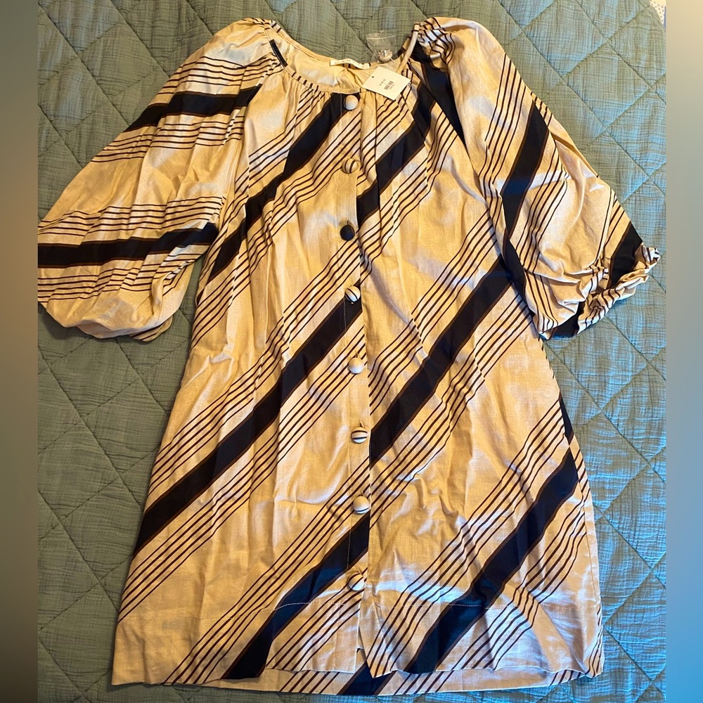 Karlie NWT brown striped dress